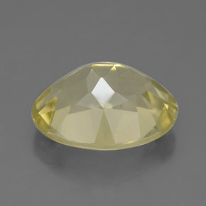 3.26克拉天然黄色石英，椭圆形切割，11.2×9.1毫米，VS