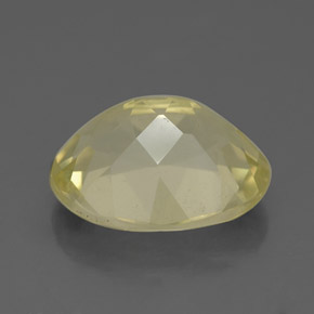 3.13克拉天然黄色石英，椭圆形切割，10.9×8.9毫米，VS