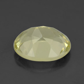 3.26克拉天然黄色石英，椭圆形切割，11.1×9.1毫米，VVS-VS