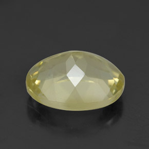 3.38克拉天然黄色石英，椭圆形切割，11×8.9毫米，VVS-VS