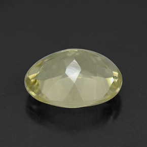 3.41克拉天然黄色石英，椭圆形切割，11.1×9毫米，VVS