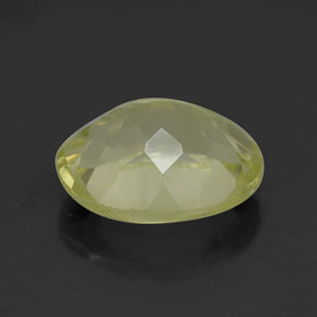 3.35克拉天然黄色石英，椭圆形切割，11.1×8.9毫米，VVS-VS