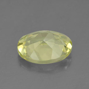 3.26克拉天然黄色石英，椭圆形切割，11.3×9.1毫米，VVS