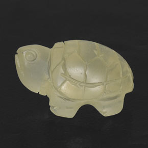 17.14克拉天然黄色石英，透明，19×13.8毫米，透明/半透明