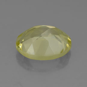 3.22克拉天然黄色石英，椭圆形切割，10.8×9毫米，VVS-VS