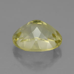 3.59克拉天然黄色石英，椭圆形切割，10.8×9.1毫米，VVS-VS