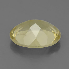 2.88克拉天然黄色石英，椭圆形切割，11×9毫米，VVS-VS
