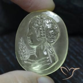 36.75克拉天然石英，花式切割，透明