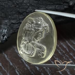 23.79克拉天然石英，椭圆形，透明