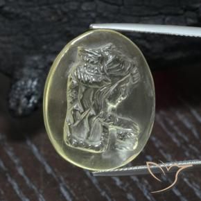 23.79克拉天然石英，椭圆形，透明