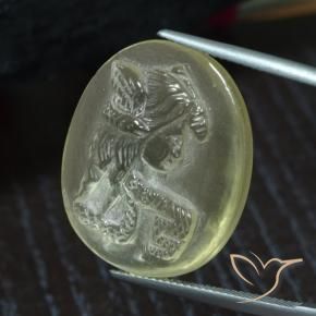 25.39克拉天然石英，椭圆形，透明