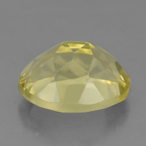 3.82克拉天然黄色石英，椭圆形切割，11.3×9.1毫米，VS