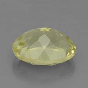 3.74克拉天然黄色石英，椭圆形切割，11.3×9.1毫米，VVS-VS