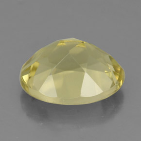 3.43克拉天然黄色石英，椭圆形切割，11.1×9毫米，VS