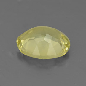 2.94克拉天然黄色石英，椭圆形切割，10.8×8.9毫米，VS