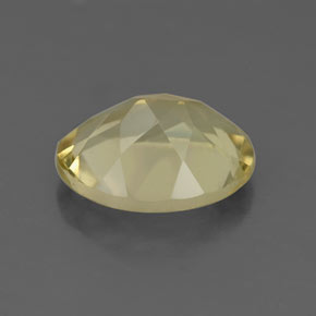 2.96克拉天然黄色石英，椭圆形切割，10.9×8.8毫米，VVS-VS