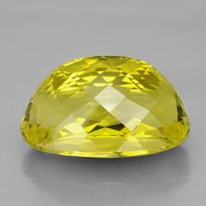 101.50克拉天然黄色石英，椭圆形切割，34.6×23.2毫米，VVS