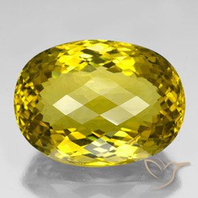 123.60ct 天然 秋黄 石英, 椭圆形, VVS-VS