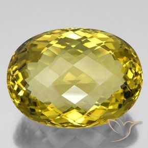 123.15ct 天然 深黄色 石英, 椭圆形, IF