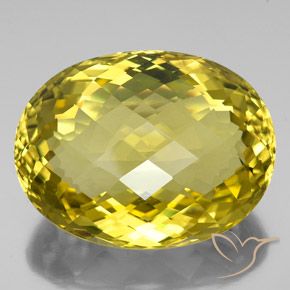 100.70ct 天然 丰富的黄色 石英, 椭圆形, VVS