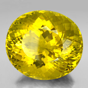 320.20克拉天然黄色石英，椭圆形切割，45.4×40.1毫米，VVS