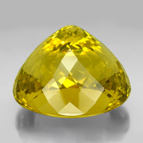 320.20克拉天然黄色石英，椭圆形切割，45.4×40.1毫米，VVS