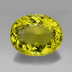 199.65克拉天然黄色石英，椭圆形切割，42.4×33.4毫米，VVS