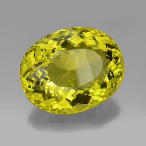 199.65克拉天然黄色石英，椭圆形切割，42.4×33.4毫米，VVS