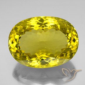 161.15ct 天然 丰富的黄色 石英, 椭圆形, VVS