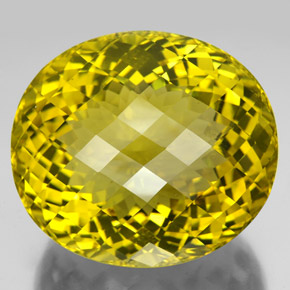 347.80克拉天然黄色石英，椭圆形切割，45.9×40.8毫米，VVS