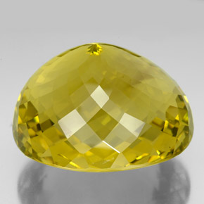 347.80克拉天然黄色石英，椭圆形切割，45.9×40.8毫米，VVS