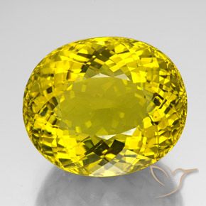 152.10ct 天然 大黄蜂黄 石英, 椭圆形, VVS-VS