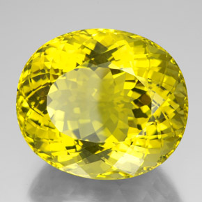 175.75克拉天然黄色石英，椭圆形切割，38.1×33毫米，VVS