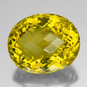 142.90克拉天然黄色石英，椭圆形切割，36.7×30.3毫米，IF