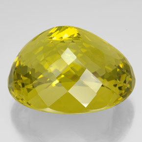 266.25克拉天然黄色石英，椭圆形切割，44.2×36.5毫米，VVS
