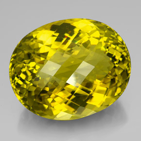 223.35克拉天然黄色石英，椭圆形切割，42.6×34.8毫米，VVS