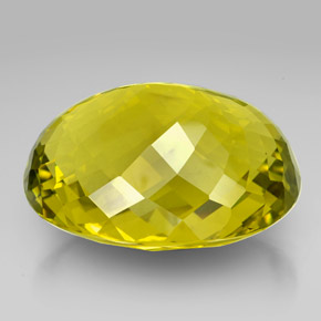 223.35克拉天然黄色石英，椭圆形切割，42.6×34.8毫米，VVS