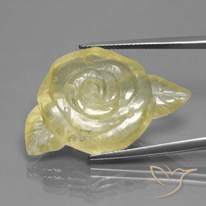 39.56ct 天然 淡黄色 石英, 花式切割, 透明/半透明