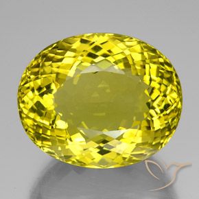 117.35ct 天然 鲜艳的黄色 石英, 椭圆形, VVS