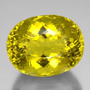 138.15克拉天然黄色石英，椭圆形切割，36.7×28.7毫米，VVS