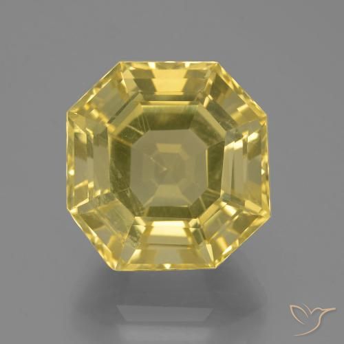 13.70ct 天然 淡黄色 石英, 祖母绿式切割, VVS-VS
