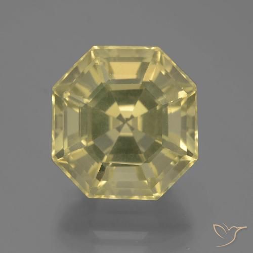 13.37ct 天然 淡黄色 石英, 祖母绿式切割, VVS