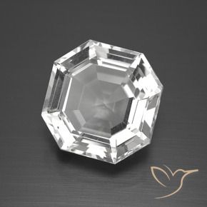 12.93克拉天然石英，八边形，VVS