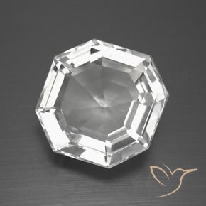 12.29克拉天然石英，八边形，VVS-VS