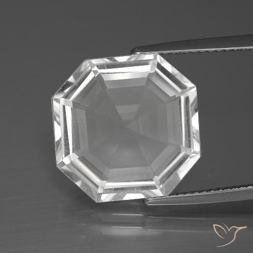 10.45ct 天然 清晰的白色 石英, 祖母绿式切割, VVS