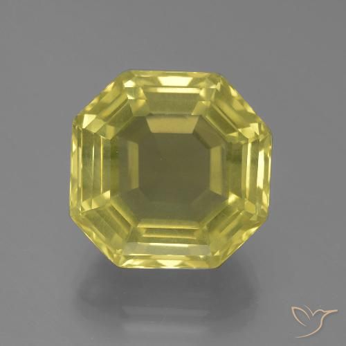 14.91ct 天然 淡黄色 石英, 祖母绿式切割, VVS-VS