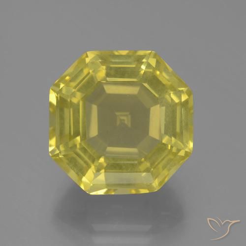 16.24ct 天然 中黄色 石英, 祖母绿式切割, VS