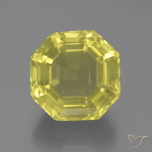 17.33ct 天然 淡黄色 石英, 祖母绿式切割, VVS-VS