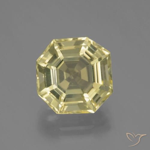6.27ct 天然 拉古纳黄 石英, 祖母绿式切割, VVS-VS