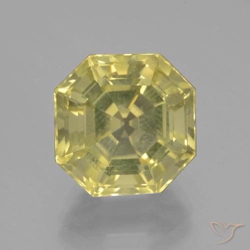 8.92ct 天然 中浅黄色 石英, 祖母绿式切割, VVS